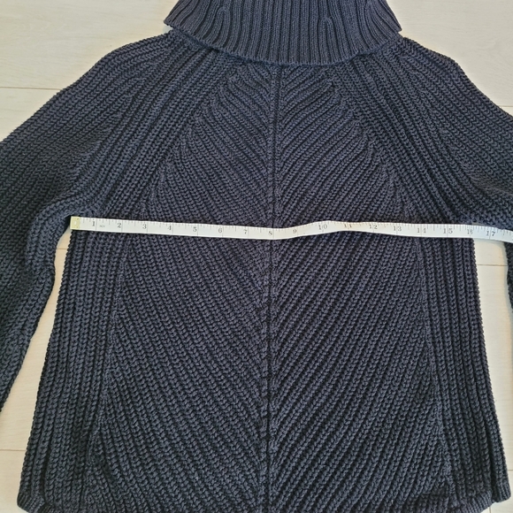 Rag & Bone Chunky Black Knit Sweater Women’s Size S - Flared Bell Sleeves - Picture 2 of 8